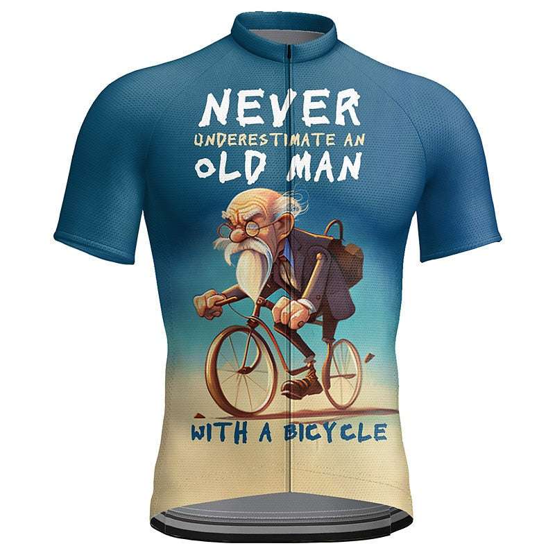 Bodysuit Cycling Clothing Sports Top Raglan Sleeve Printed Men's Short Sleeve - globaltradeleader