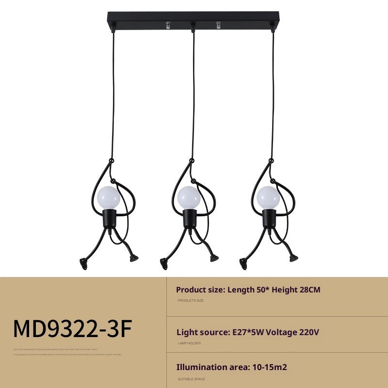 Restaurant And Cafe Clothing Store Special Decoration Small Iron Chandelier - globaltradeleader