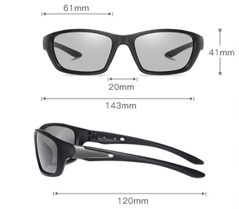 Polarized Sports Cycling Glasses Color-changing Cycling Sunglasses