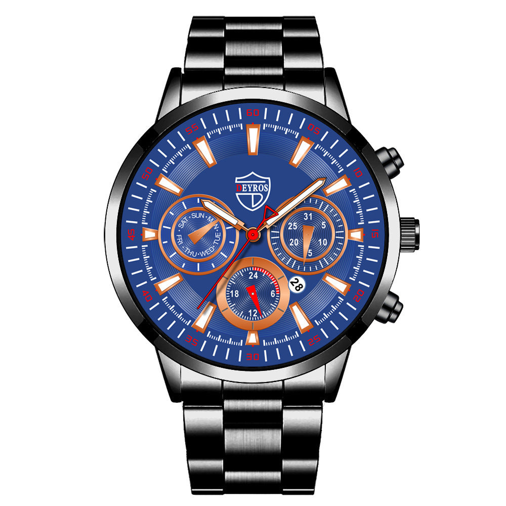 Fashion Men's Watch Fashion Luminous Calendar Watch Business Sports - globaltradeleader