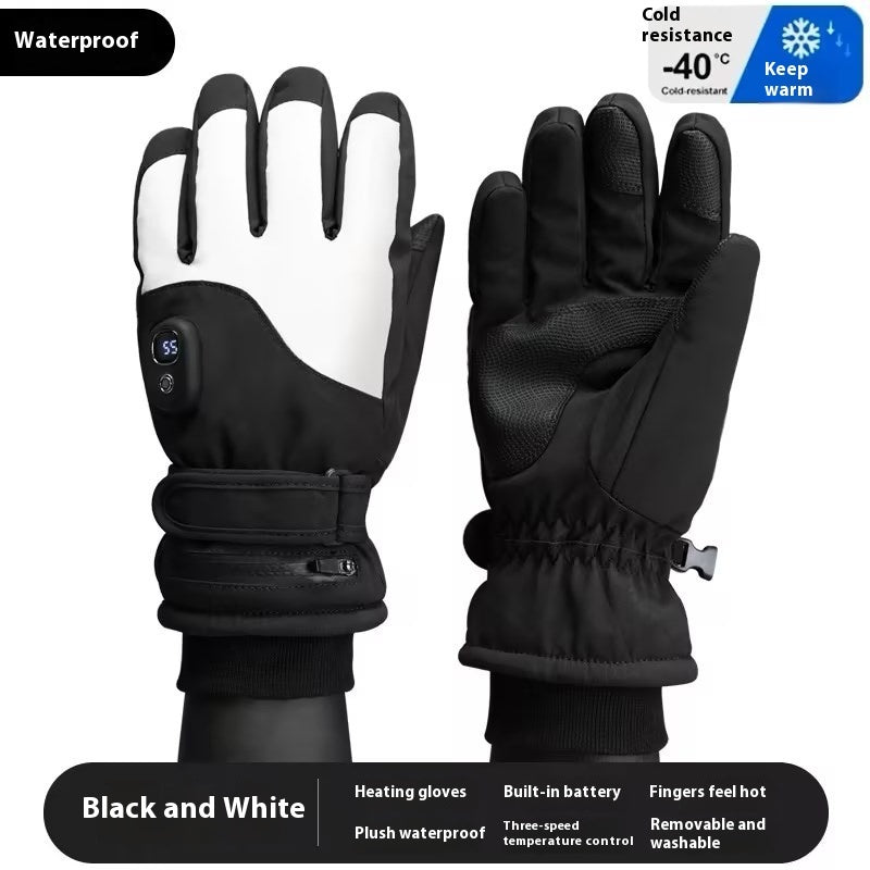Winter Warm Thick Windproof Electric Heating Gloves - globaltradeleader