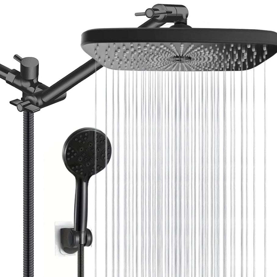 3-function Handheld Nozzle Elegant Black Shower Head Suit - globaltradeleader