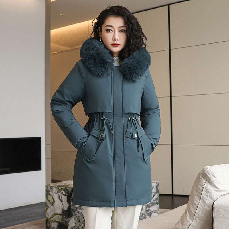 Korean Style Small Waist Down Coat - globaltradeleader