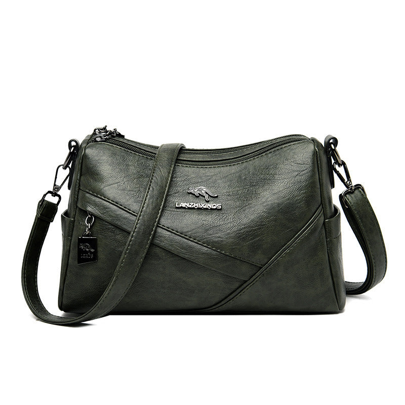 New Fashion Soft Leather Shoulder Large-capacity Crossbody Bag - globaltradeleader