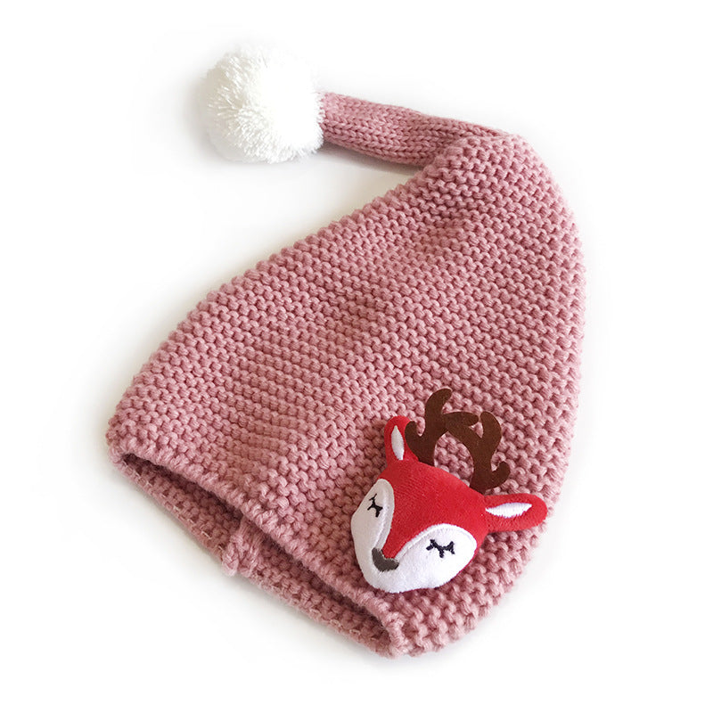 Cute Autumn And Winter Thermal Head Cover Casual Knitted Wool Hat