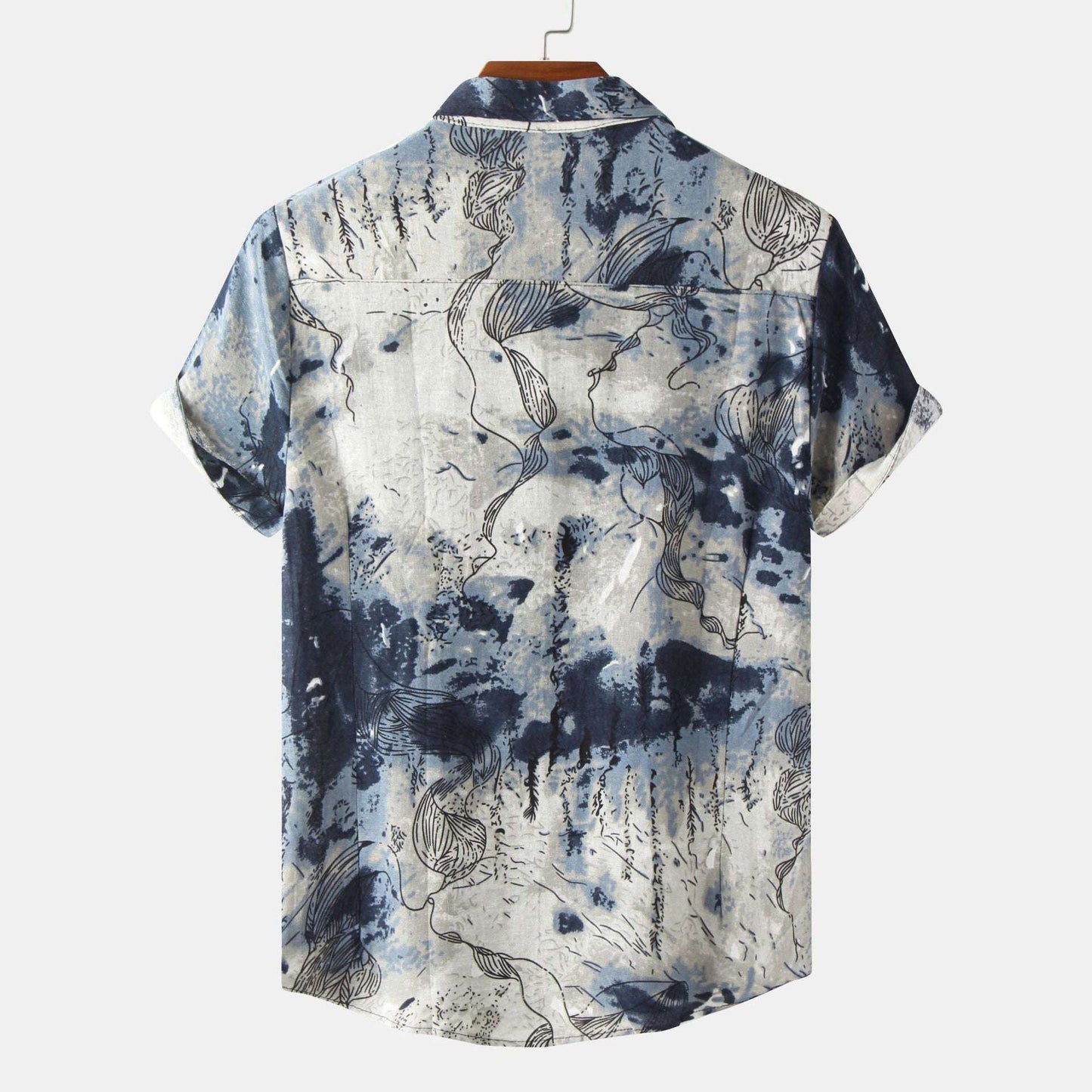 Men's Fashion Casual Printed Casual Shirt - globaltradeleader