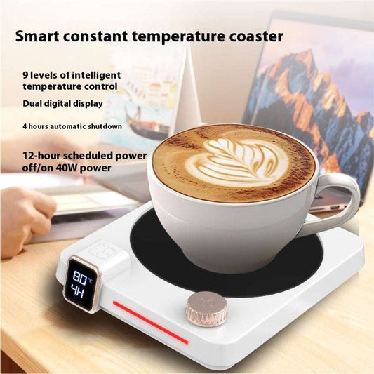 Instant Hot Timing Thermal Cup Pad Coffee Heating Coaster Winter Kithchen Gadgets - globaltradeleader