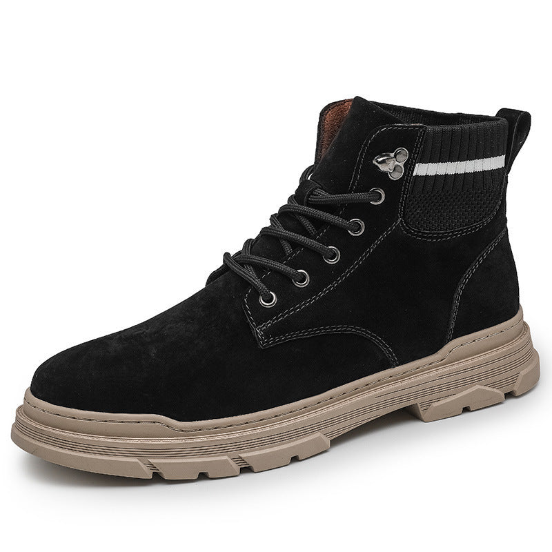 Fashion Street Mid-top Trend Men's Shoes - globaltradeleader