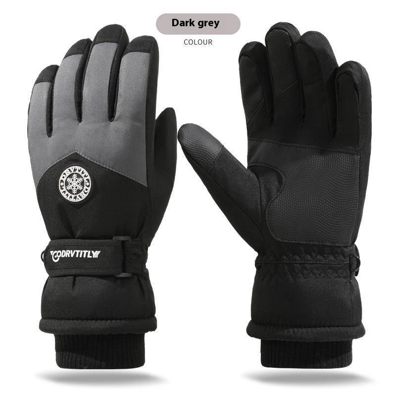 Skiing Gloves Winter Touch Screen Motorcycle Fleece-lined Warm - globaltradeleader