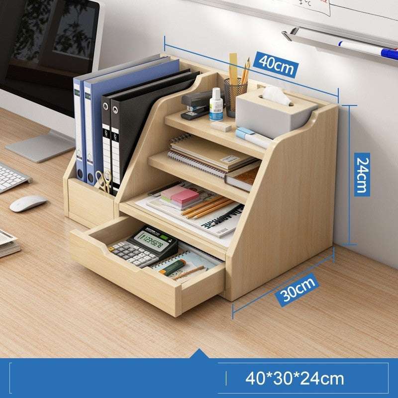 Bookshelf Desktop Office Folder Storage Rack - globaltradeleader