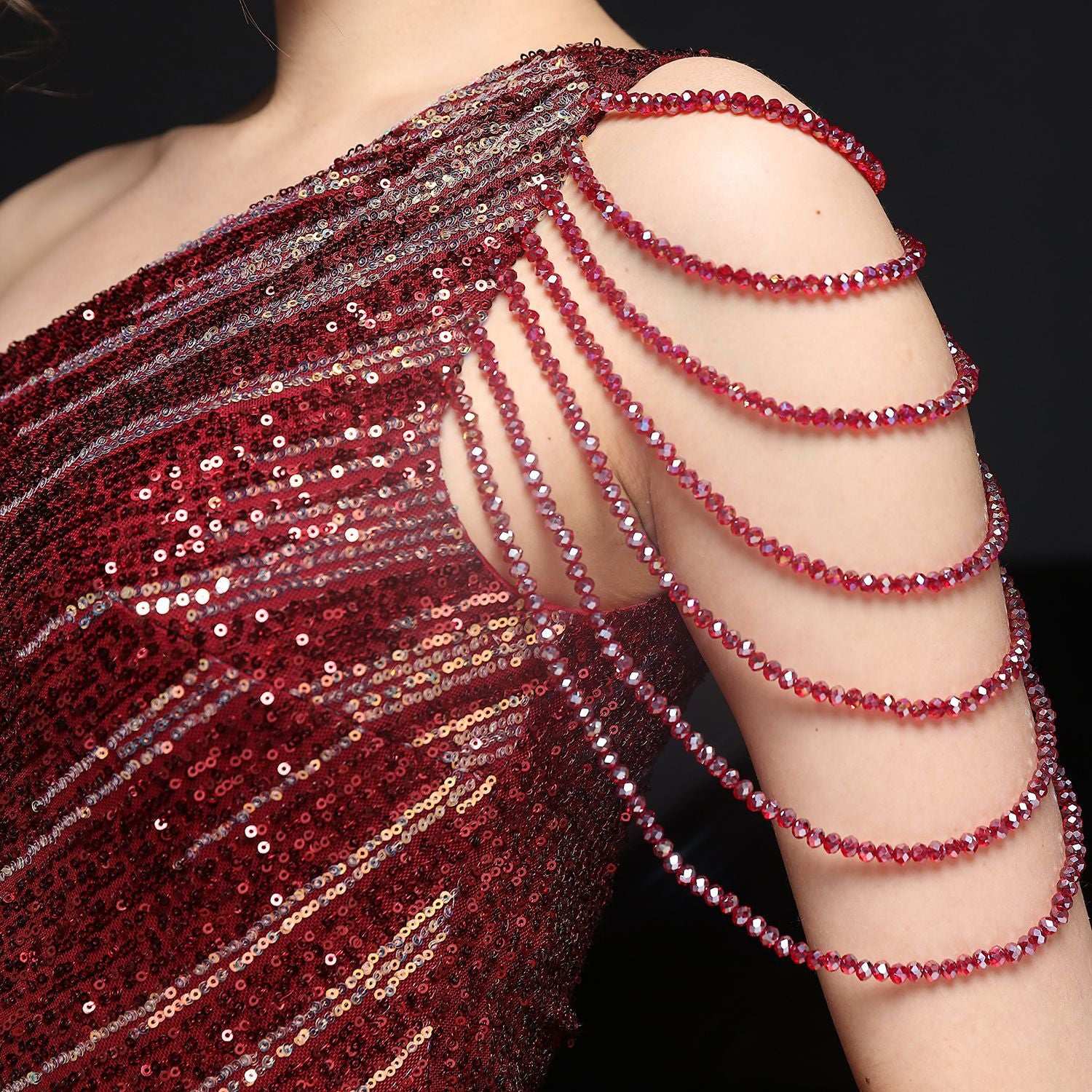 Party Evening Dress Sexy Long Section Was Thin Toast Bride