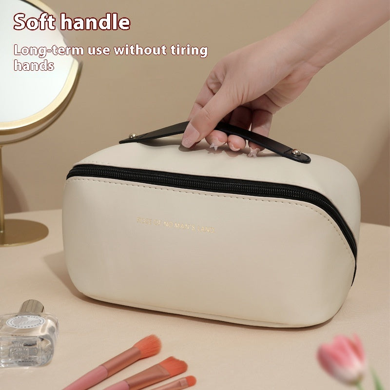 Portable Travel Large Capacity Polyurethane Pillow Cosmetic Bag - globaltradeleader