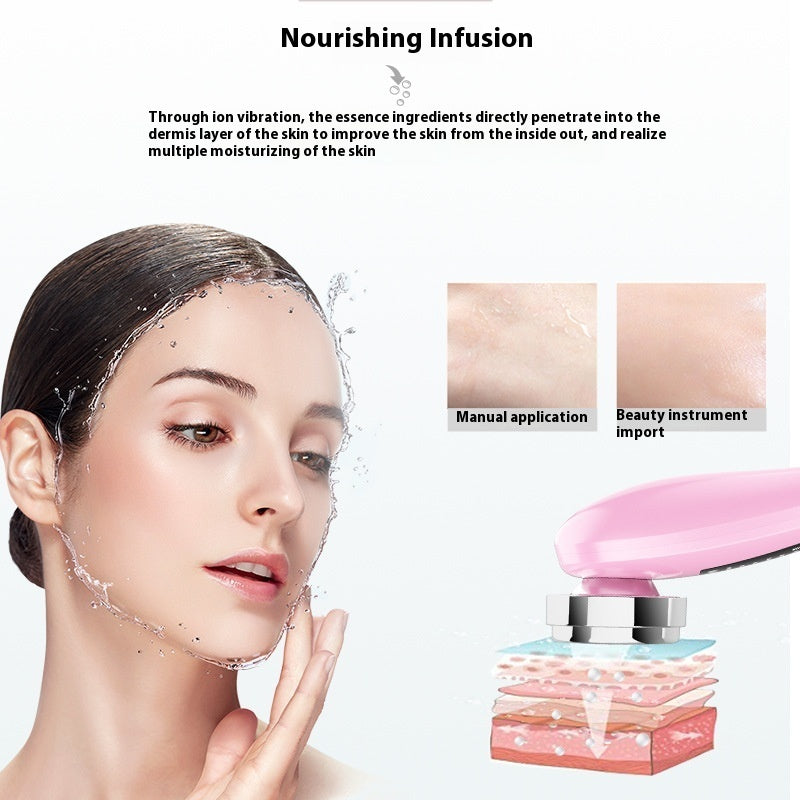 Household Color Light Beauty Instrument Micro-current Facial Massage Cleaning - globaltradeleader