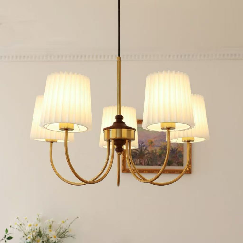 American Modern Pleated Room Bedroom Chandelier - globaltradeleader