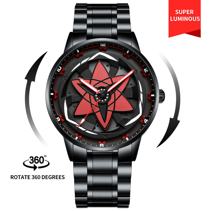 Three-Dimensional Hollow Waterproof Luminous Multifunction Quartz Watch - globaltradeleader