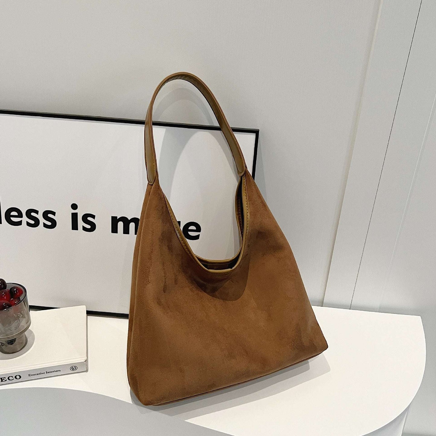 Autumn Winter Retro Niche Suede Western Style All-matching Shoulder Bag - globaltradeleader