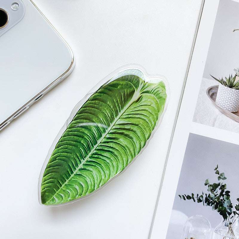Cute Green Leaves Smartphone Holder Finger Stand Support For Phone Handband