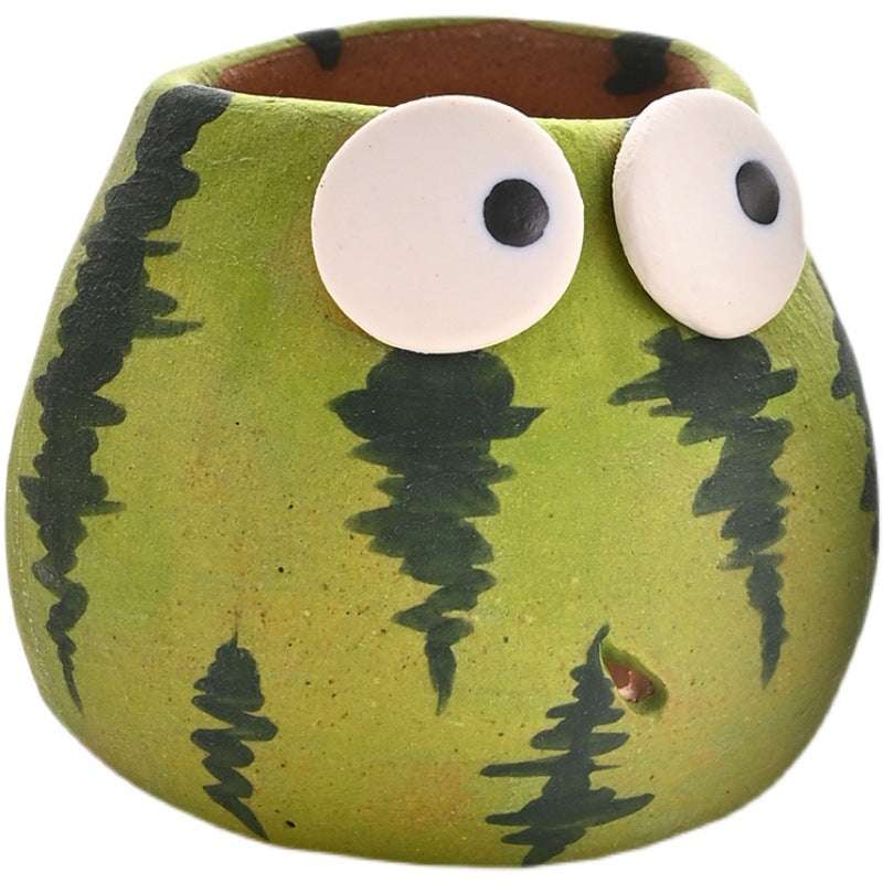 Cute Cartoon Watermelon Simple Mini Flower Pot