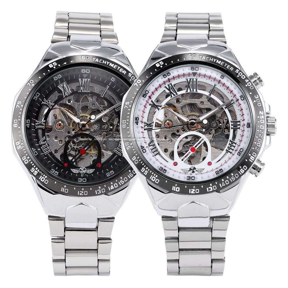 Men's Personality All-steel Hollow Automatic Mechanical Watch - globaltradeleader
