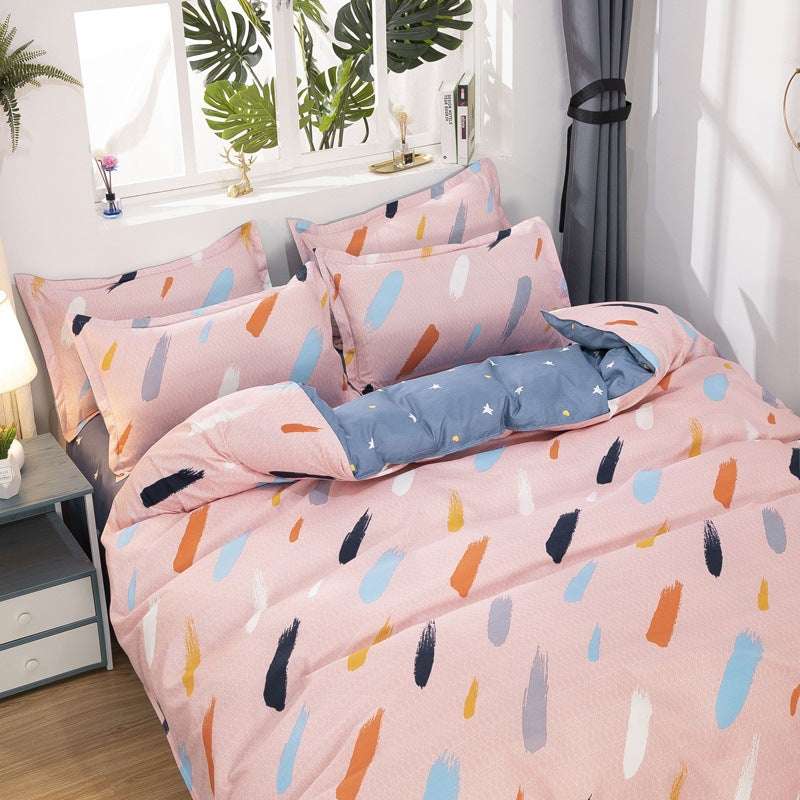 Candy Bedding Four Piece Home Textile Washed Cotton