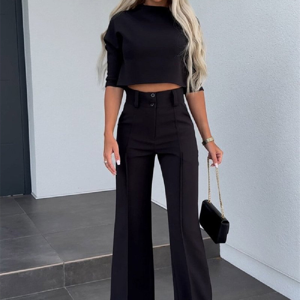 Fashion Tops High Waist Wide Leg - globaltradeleader