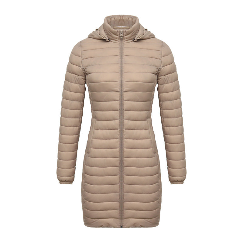 Women's Lightweight Mid-length Slim-fit Cotton-padded Jacket - globaltradeleader