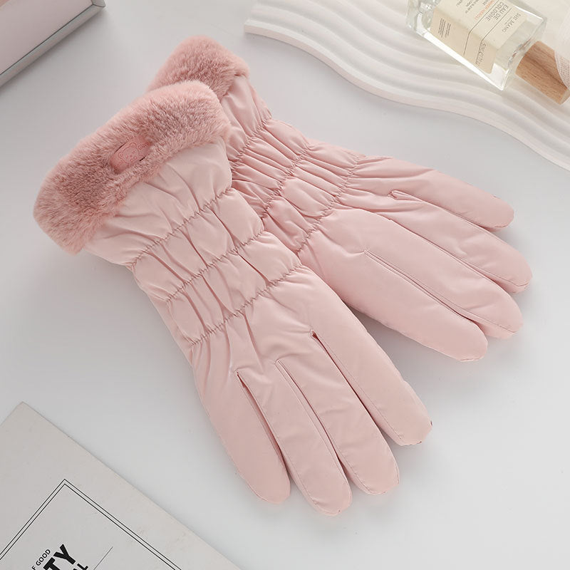 Winter Fleece-lined Thickened Touch Screen Gloves - globaltradeleader