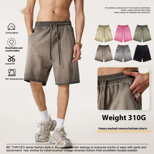Heavy Drawstring Leisure Sports Pants Fashion Brand Retro Reverse Bottom Fried Fifth - globaltradeleader