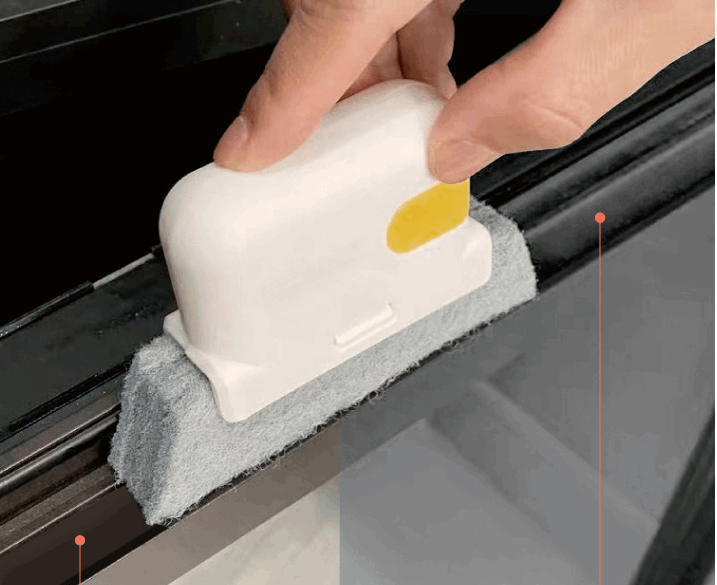 Creative Groove Cleaning Brush Quickly Clean All Corners And Gaps Detachable Door Window Track Cleaning Brushes
