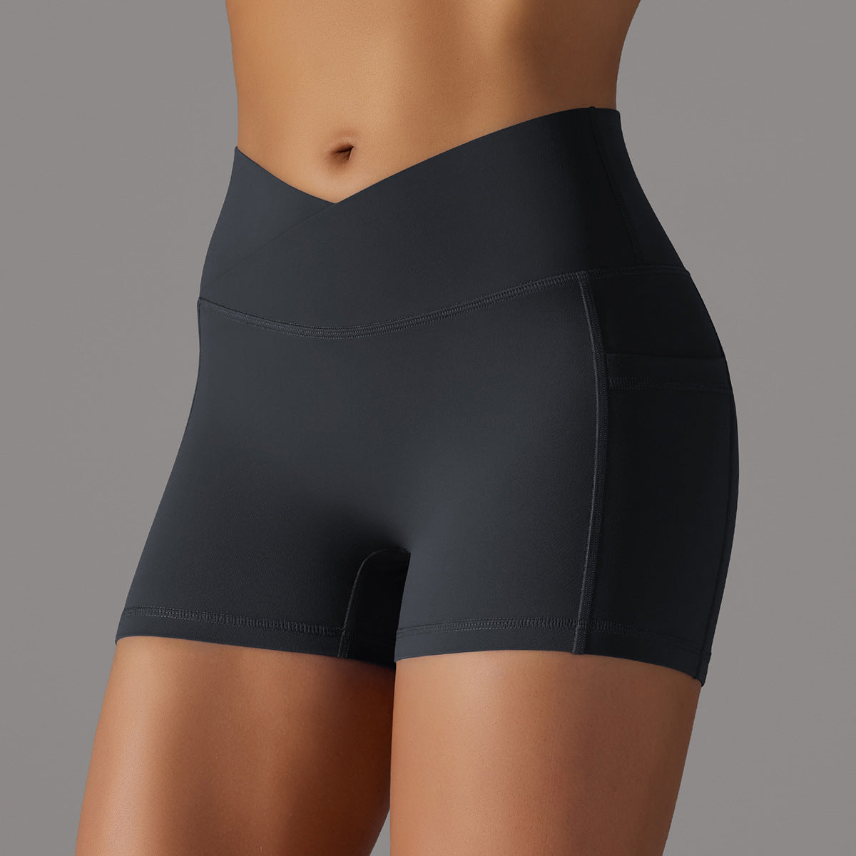 Yoga Shorts With Phone Pocket Design Fitness Sports Pants For Women Clothing - globaltradeleader