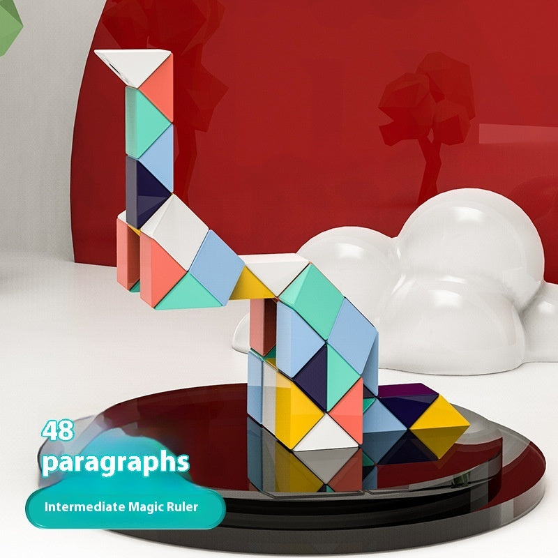 Glass Rubik's Snake Full Set Detachable Toys - globaltradeleader