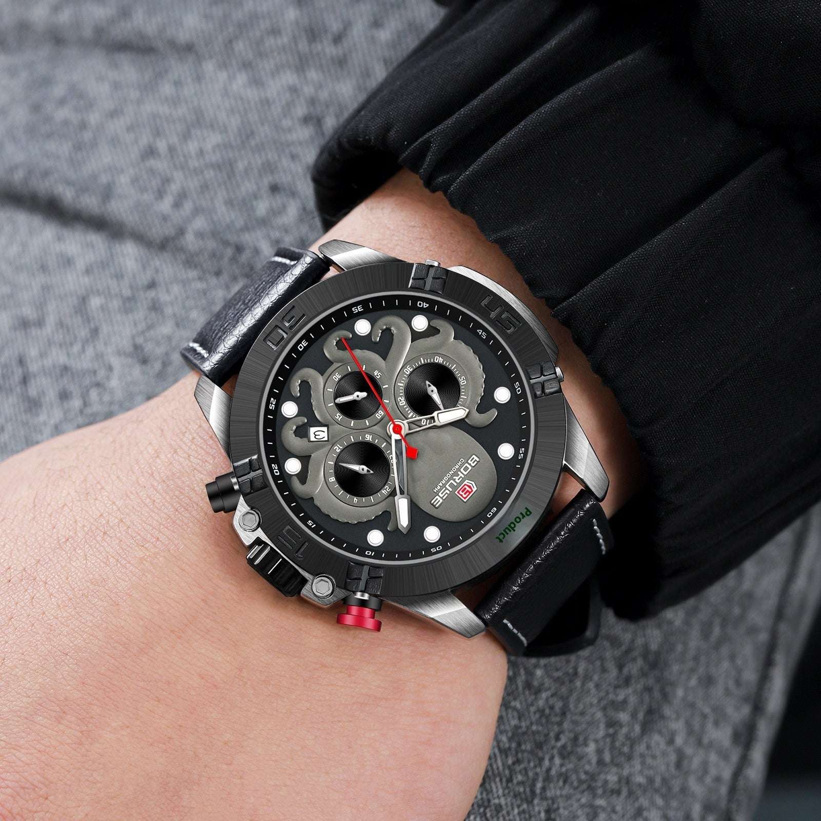 Octopus Waterproof Watch Men's Luminous Quartz Watch