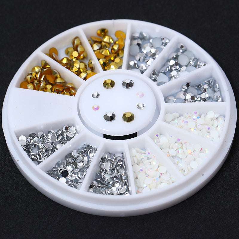 Nail Disc Ornament Nail Crystal Electroplating Rivet Metal