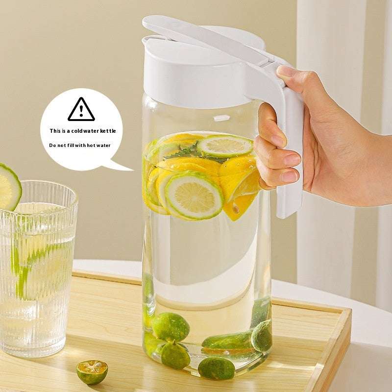 Press Type Plastic Cold Water Jug Large Capacity Fruit Juice Tea Drinking Cup - globaltradeleader