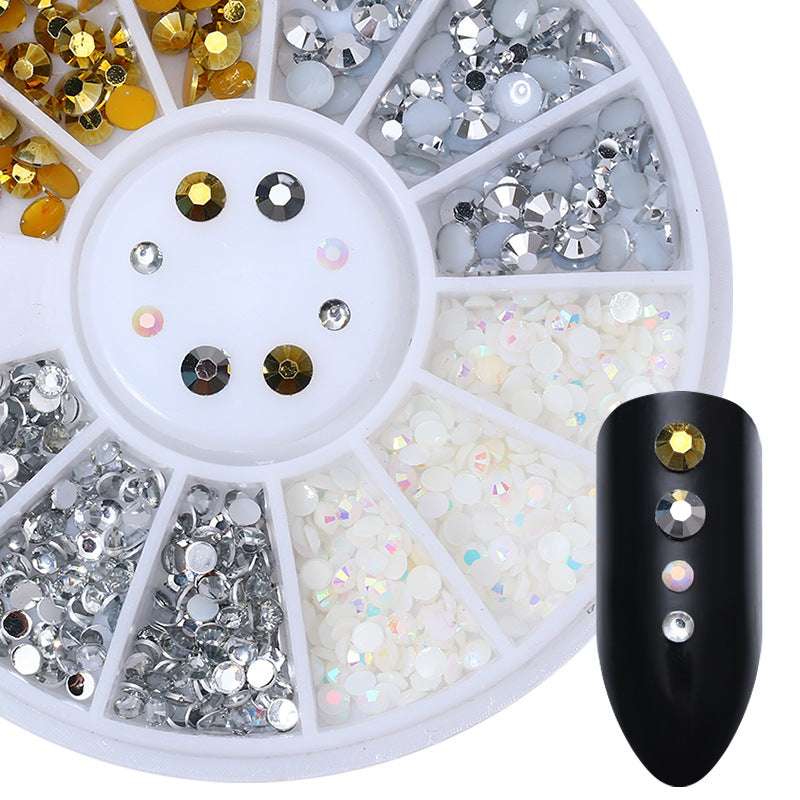 Nail Disc Ornament Nail Crystal Electroplating Rivet Metal
