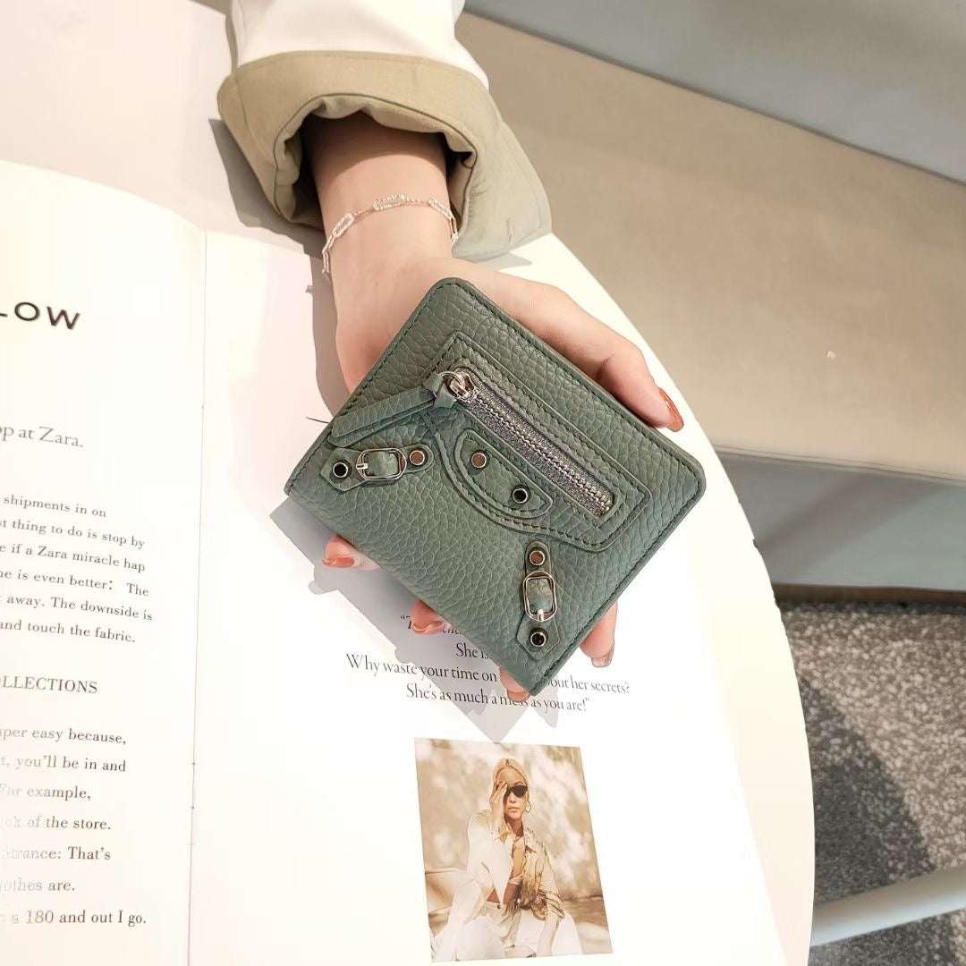 Luxury Designer Purse 100 Percent Genuine Leather Wallets Purses Fashion Small Money Bag Hasp Design Purse Wallet Purses Handbags