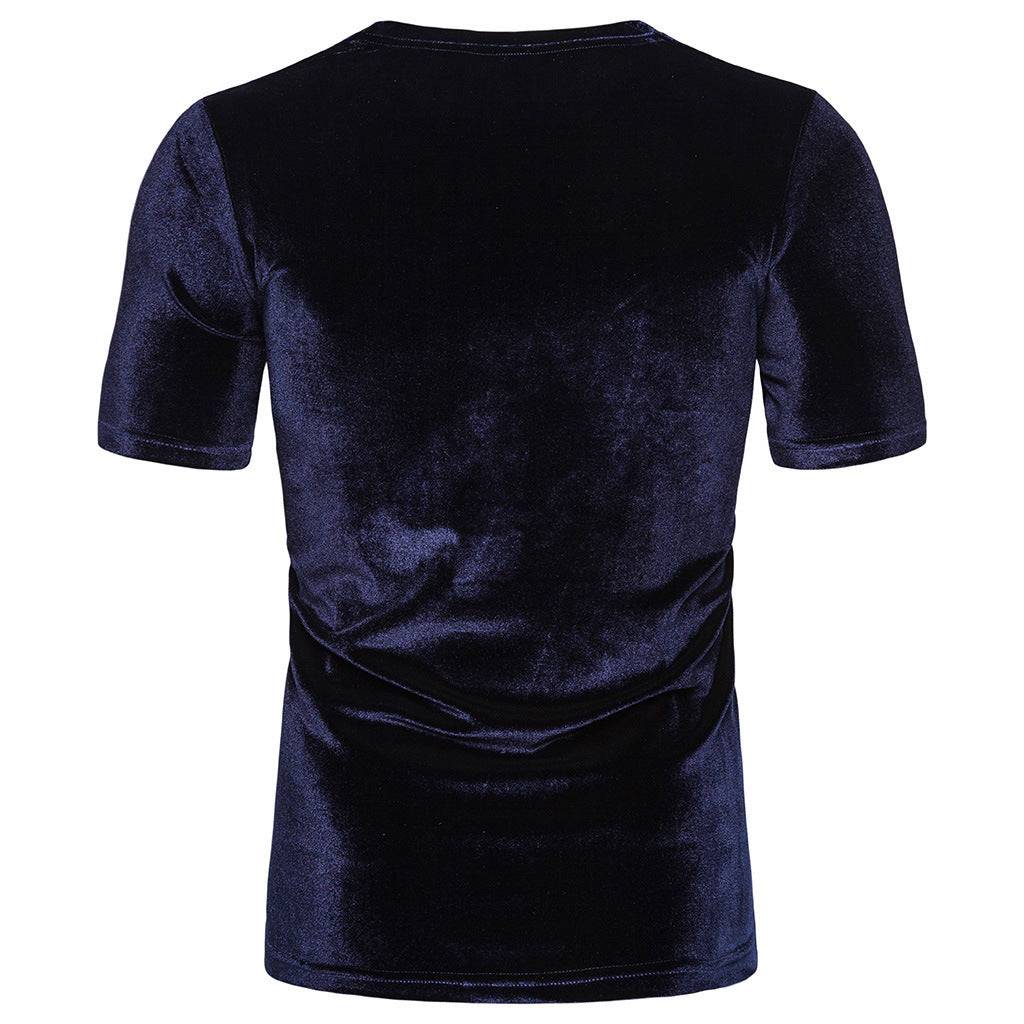 Men's Summer Solid Color Short-sleeved T-shirt - globaltradeleader