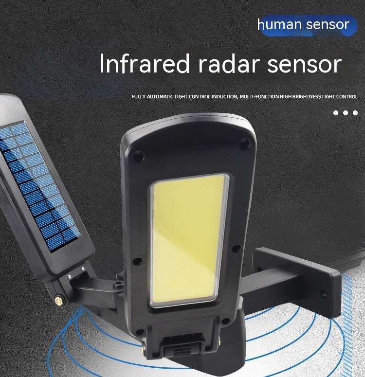Human Body Induction Solar Lamp Waterproof LED Street Lamp - globaltradeleader