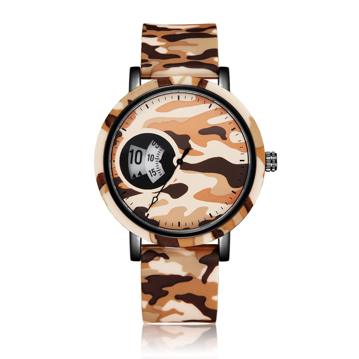 Camouflage Watch Student Sports Double Display Fashion Silicone Strap - globaltradeleader