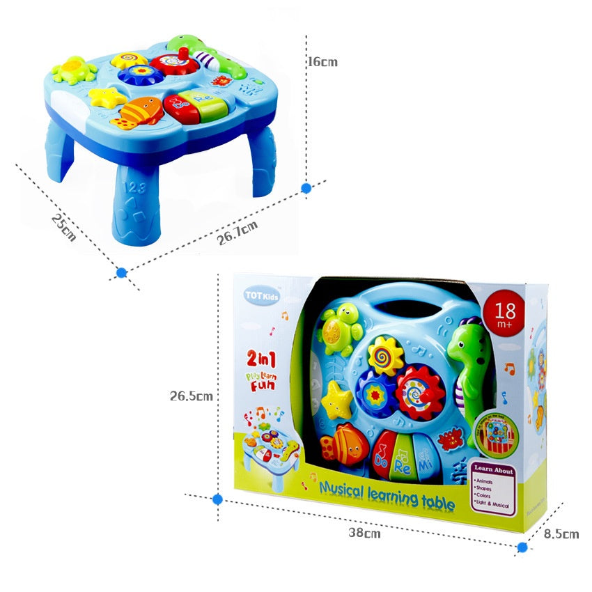 Early Education Study Table Light Music Marine Animal Study Table Parent-child Interaction Cognitive Toy - globaltradeleader