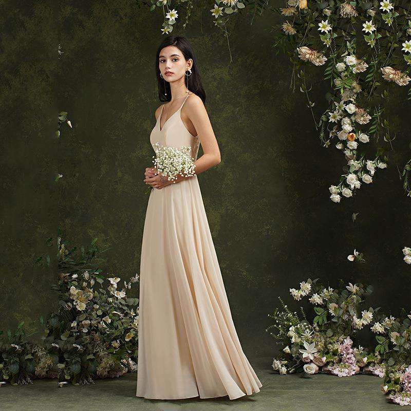 Spring Banquet Stage Party European And American Deep V Dress - globaltradeleader