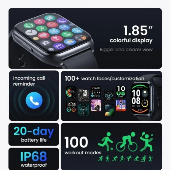 Heart Rate Sleep Monitoring Sports Bluetooth Smart Watch - globaltradeleader