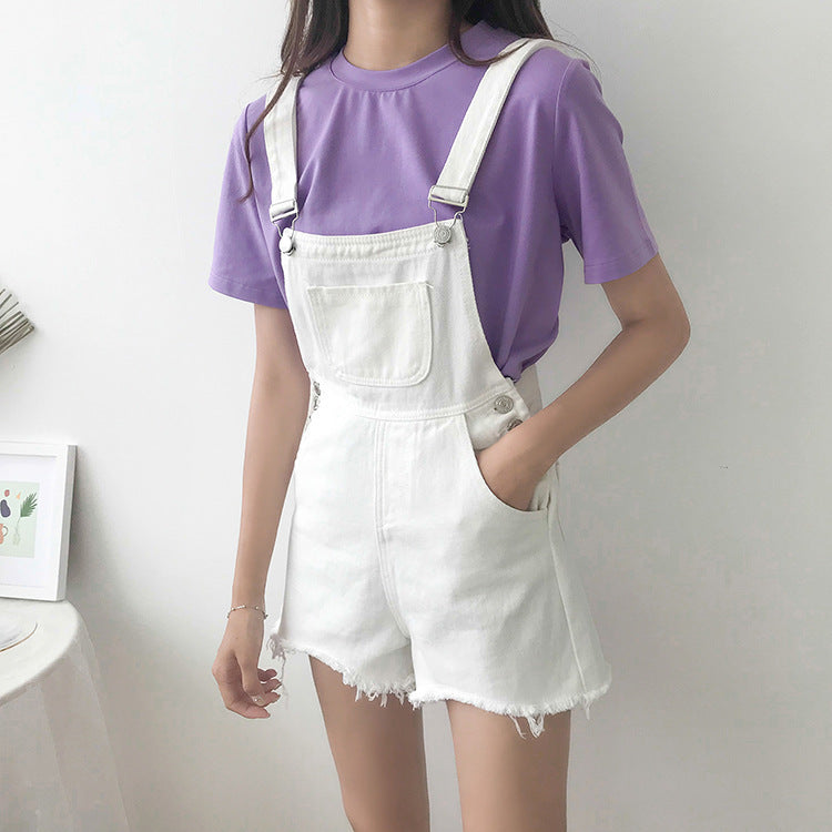 Loose Elastic Strap Denim Shorts Women's Clothing - globaltradeleader