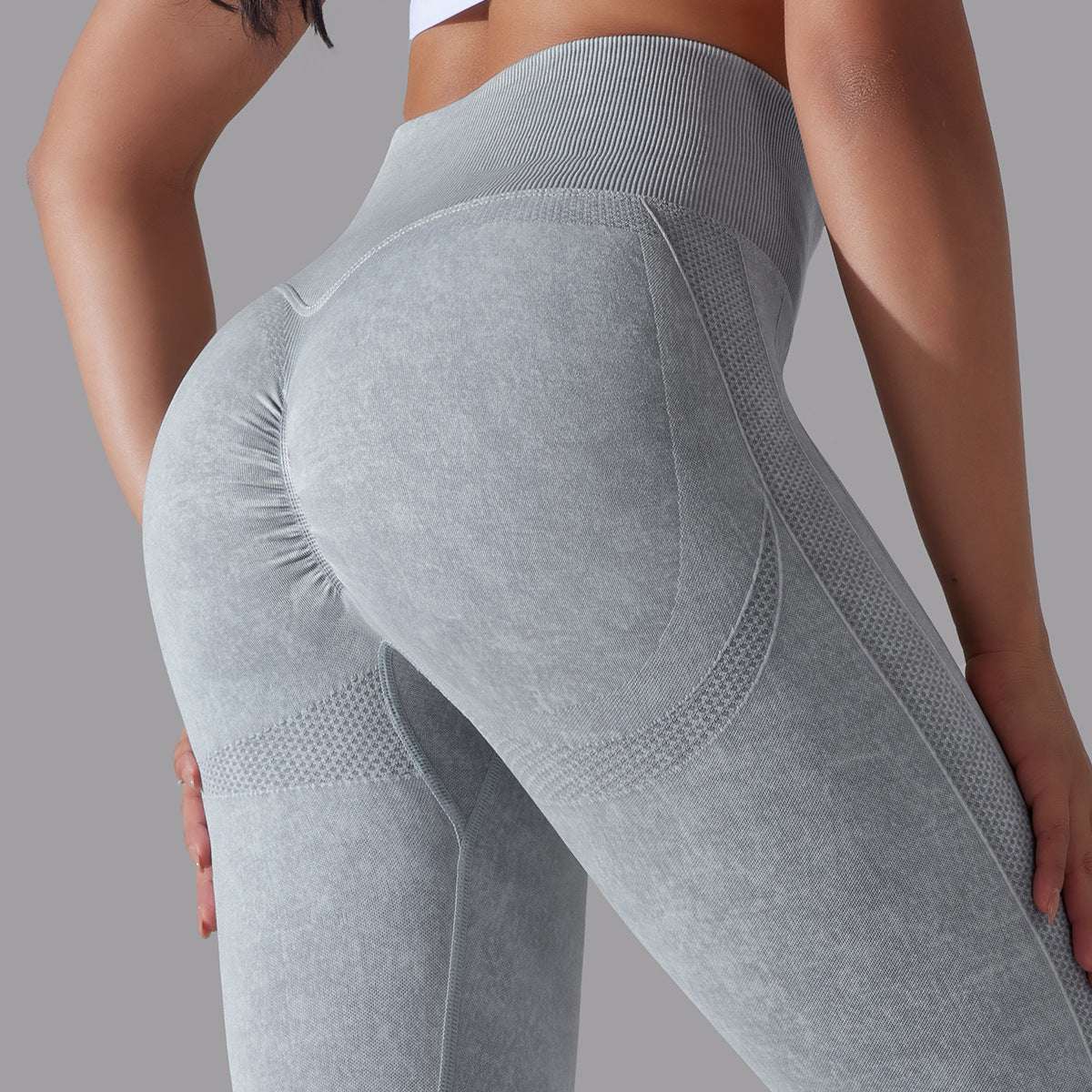 Knitted Seamless Yoga Pants Running Sports Fitness High Waist Butt Lifting Leggings Womens Clothing - globaltradeleader