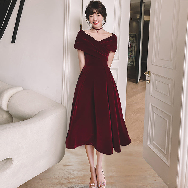 Summer Wedding Red Engagement Dress - globaltradeleader