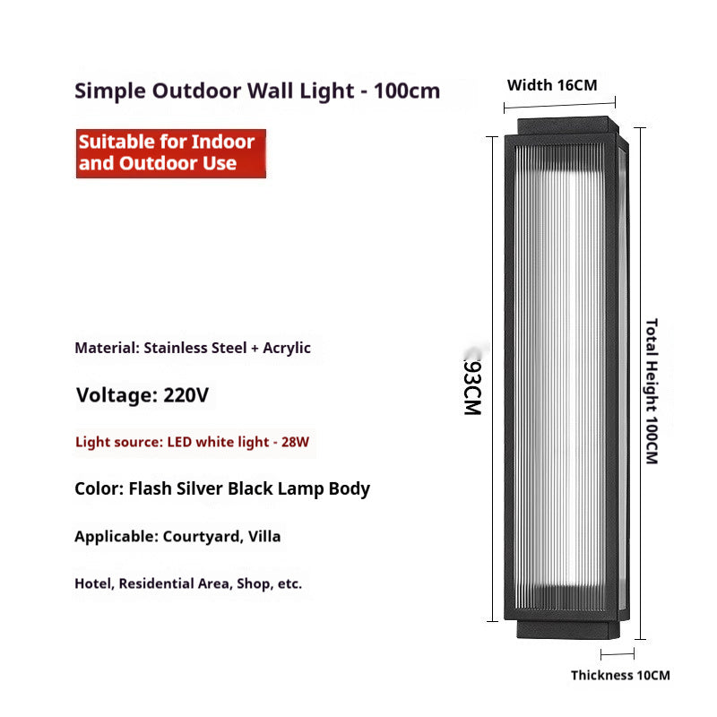 Outdoor Wall Lamp Waterproof Stainless Steel - globaltradeleader