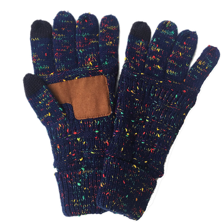 European And American Wool Knitted Turn-over Labeling Touch Screen Gloves - globaltradeleader