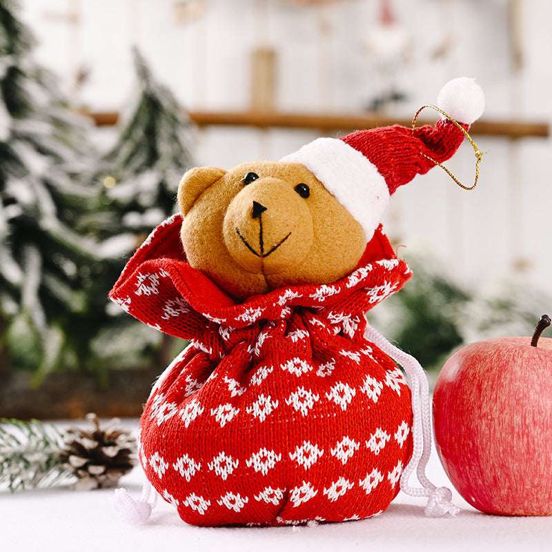 Creative New Knitted Three-dimensional Christmas Bag