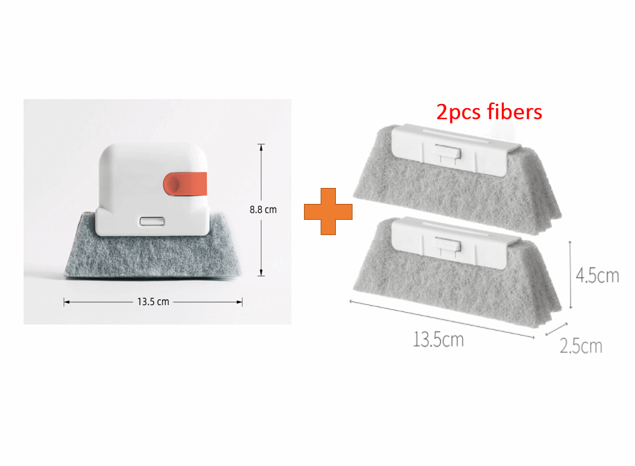 Creative Groove Cleaning Brush Quickly Clean All Corners And Gaps Detachable Door Window Track Cleaning Brushes