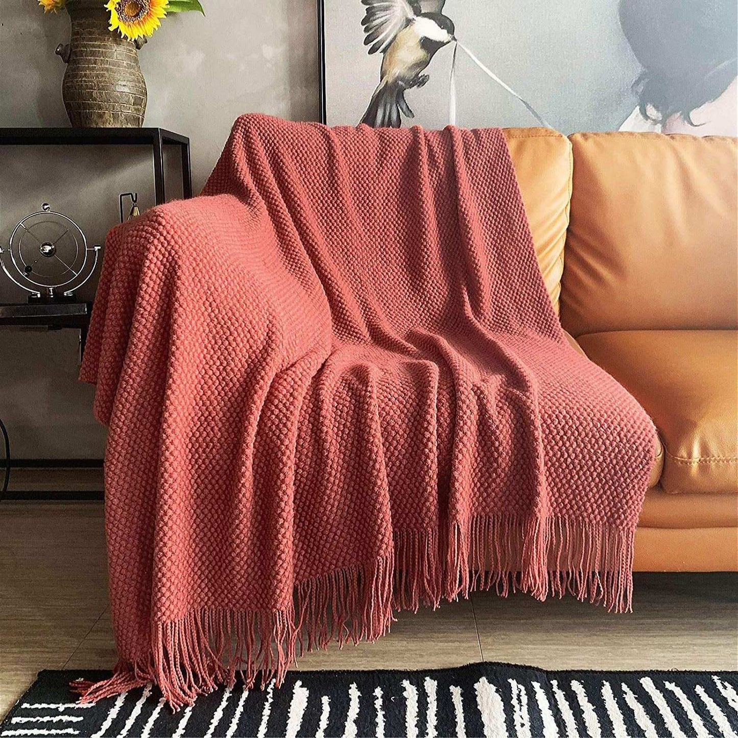 Sofa Blanket Air Conditioning Blanket Morandi Small Bubbles